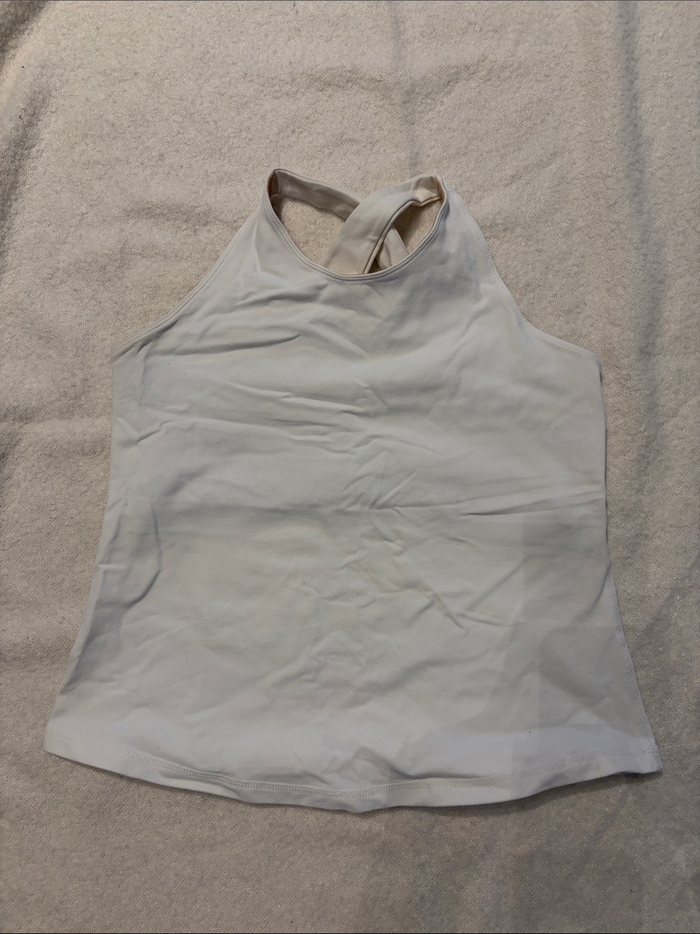 Vintage lululemon white High-Neck Racerback Tank